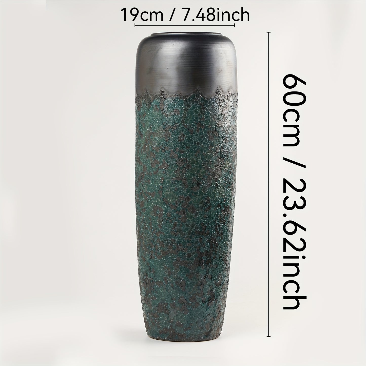 Grand vase décoratif sur pied – Résistant aux intempéries, pour jardin, terrasse ou intérieur