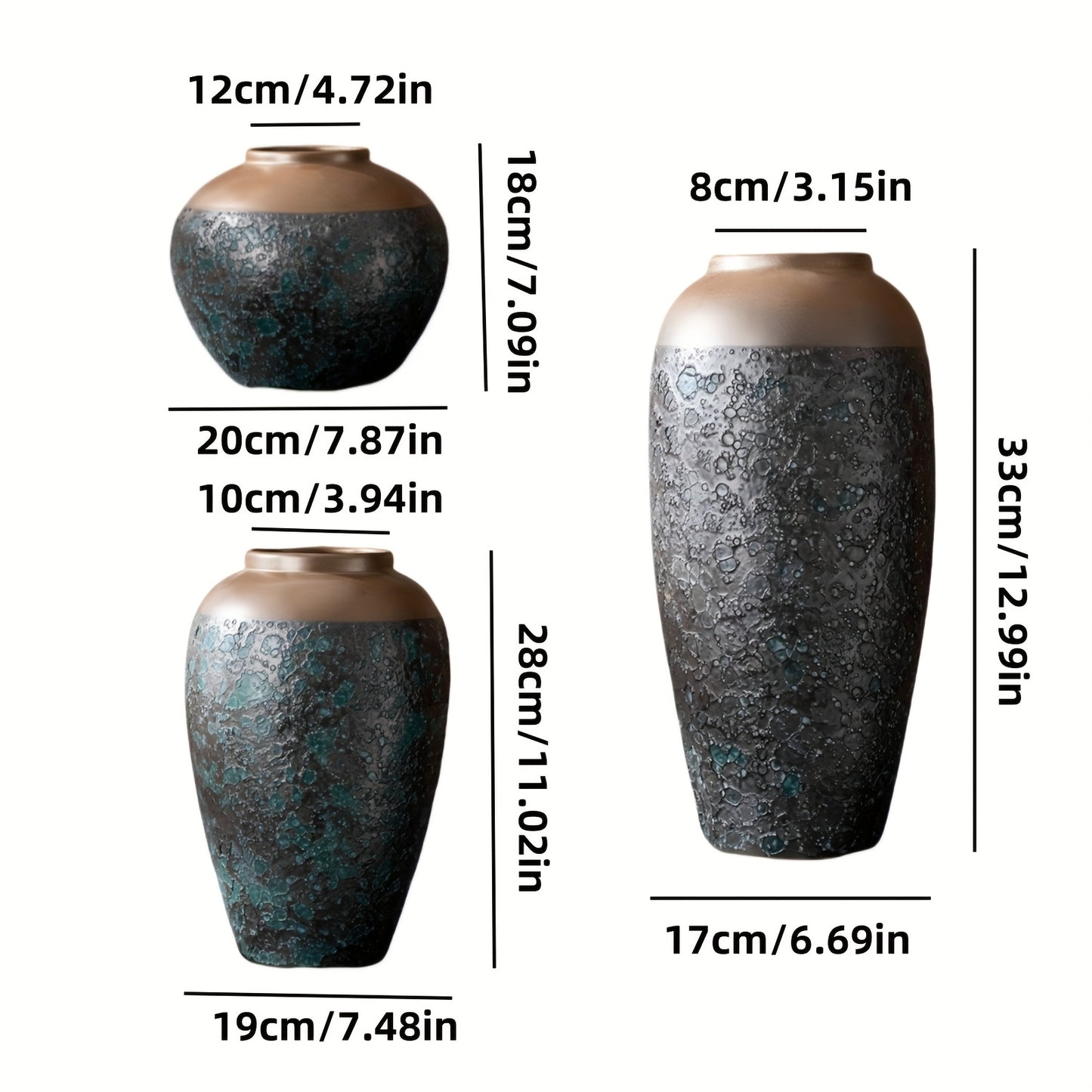 Ceramic retro vase Ceramic vase Chinese retro simple old