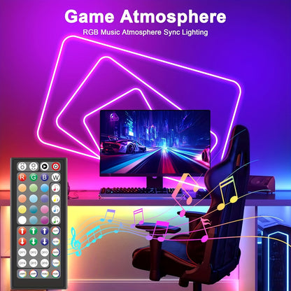 Ruban LED néon flexible RGB – 5 à 30 m, étanche IP67, télécommande & application, déco intérieure et extérieure