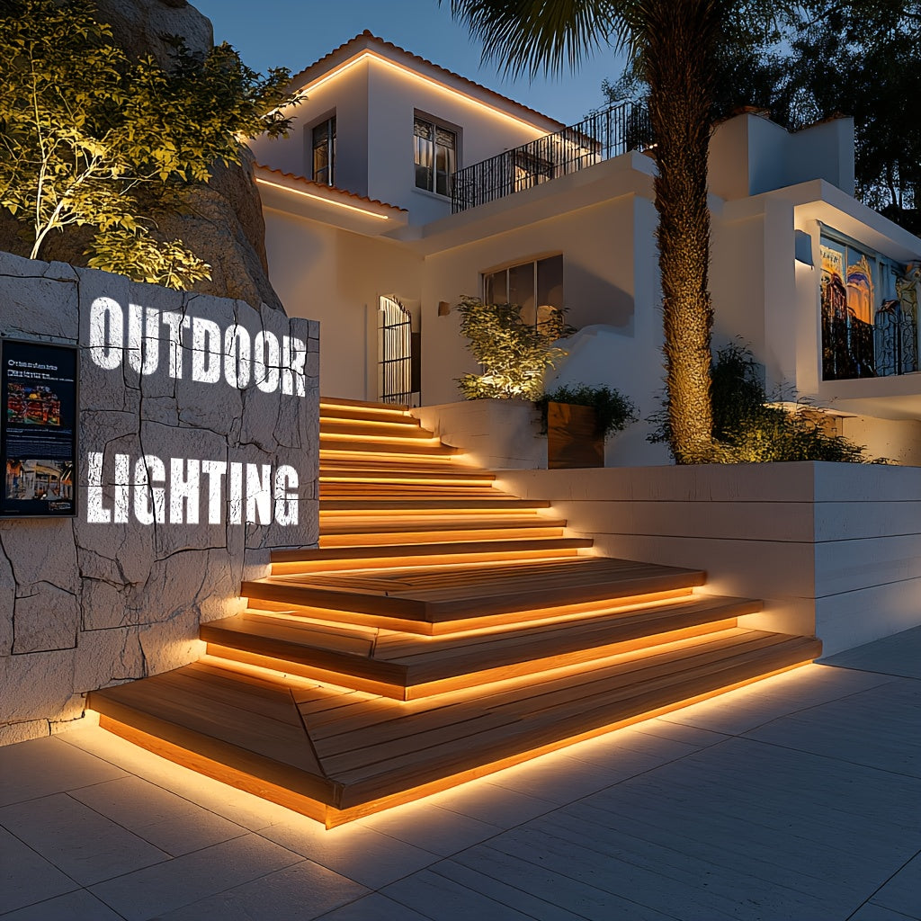 Ruban LED COB 220V étanche – Lumière blanche chaude ou froide, jusqu’à 50 m, pour intérieur et extérieur