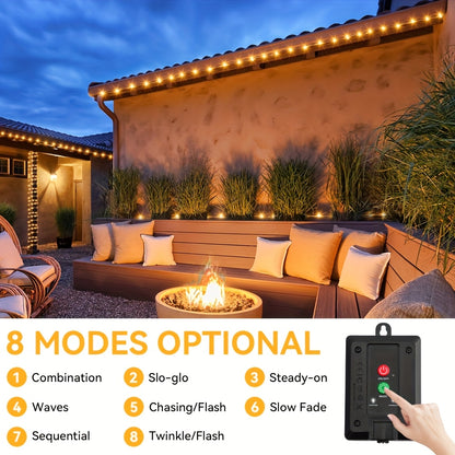 Lot de 2 cordes guirlandes lumineuses solaires extérieures – LED 10 m étanches