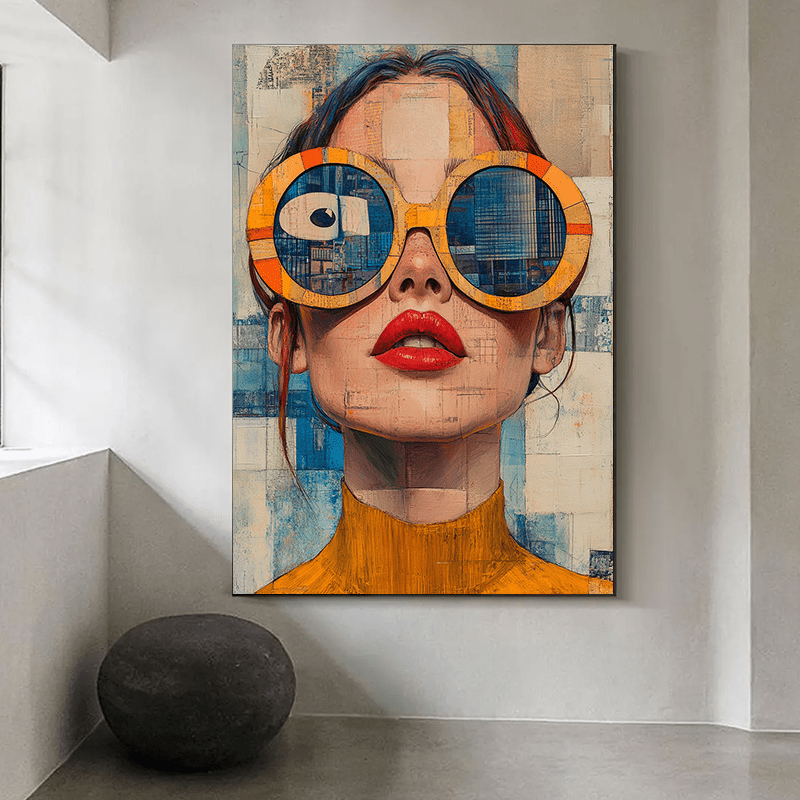 Tableau mural femme moderne – style pop art contemporain