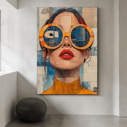 Tableau mural femme moderne – style pop art contemporain