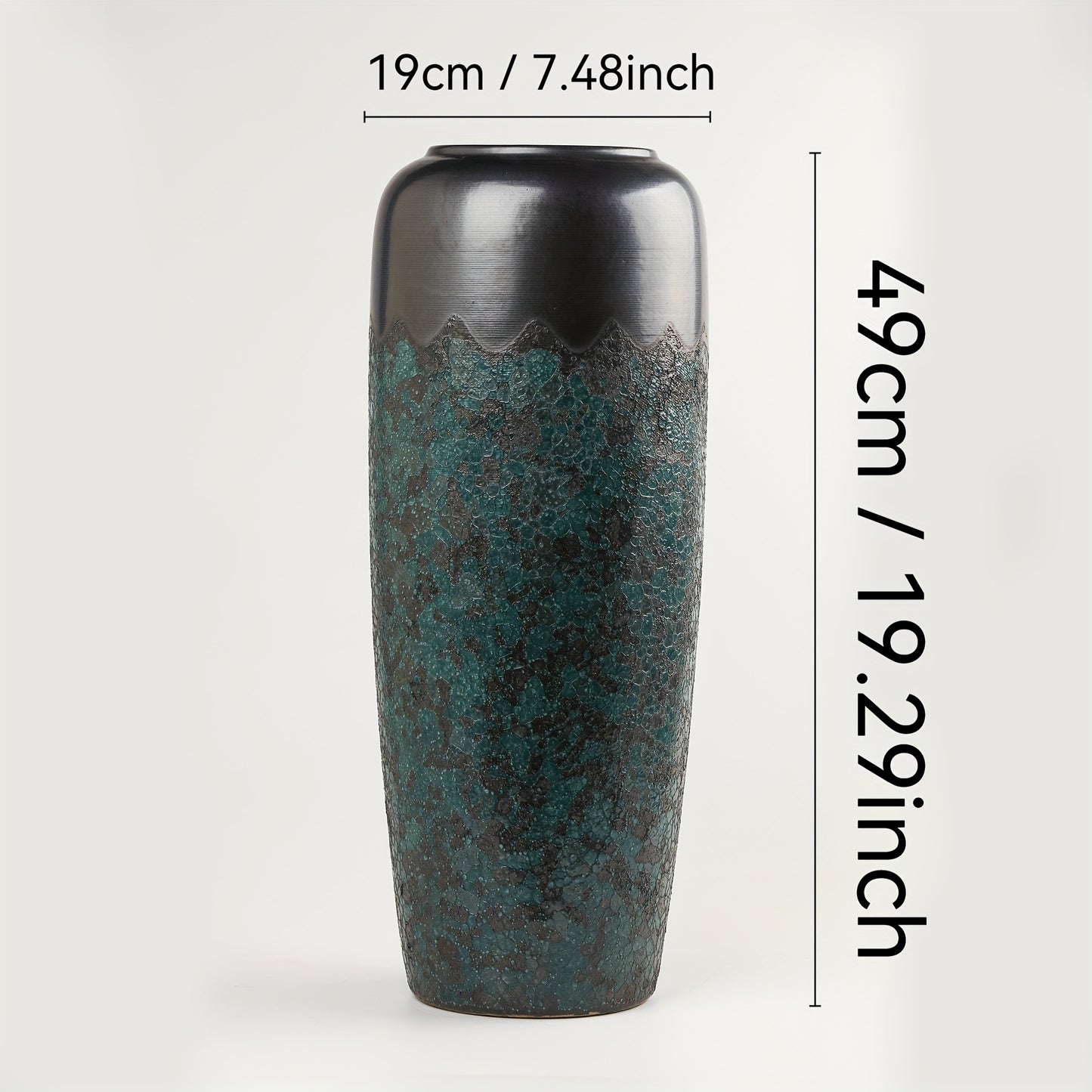 Grand vase décoratif sur pied – Résistant aux intempéries, pour jardin, terrasse ou intérieur