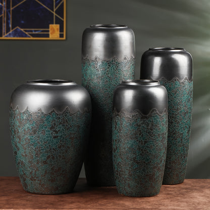 Grand vase décoratif sur pied – Résistant aux intempéries, pour jardin, terrasse ou intérieur