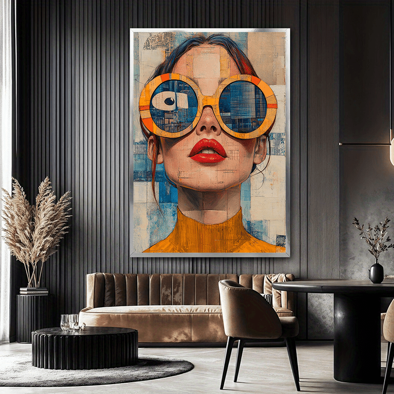 Tableau mural femme moderne – style pop art contemporain