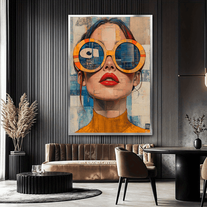 Tableau mural femme moderne – style pop art contemporain