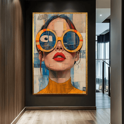 Tableau mural femme moderne – style pop art contemporain