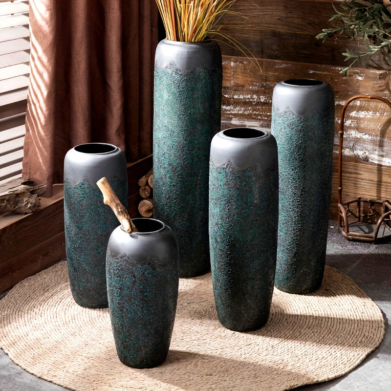 Grand vase décoratif sur pied – Résistant aux intempéries, pour jardin, terrasse ou intérieur