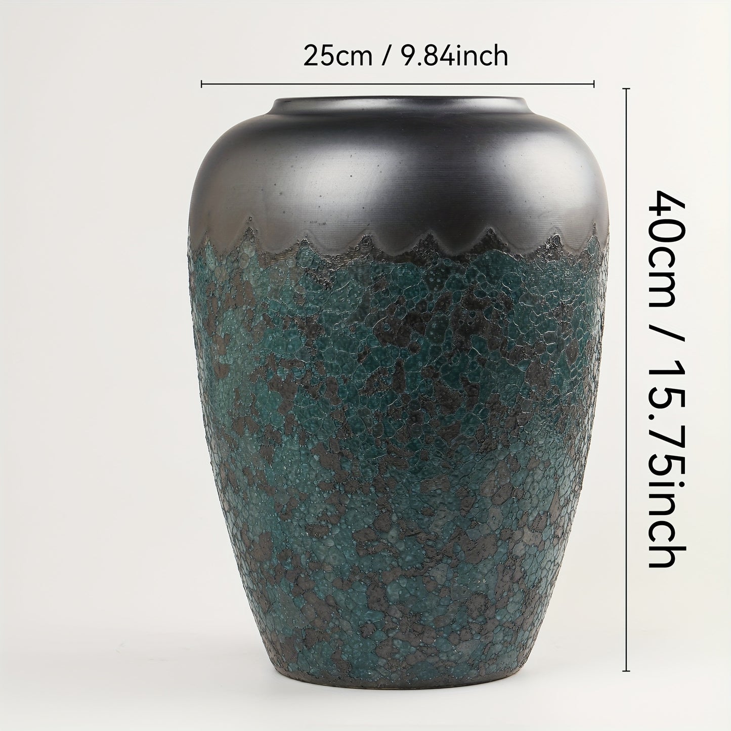 Grand vase décoratif sur pied – Résistant aux intempéries, pour jardin, terrasse ou intérieur