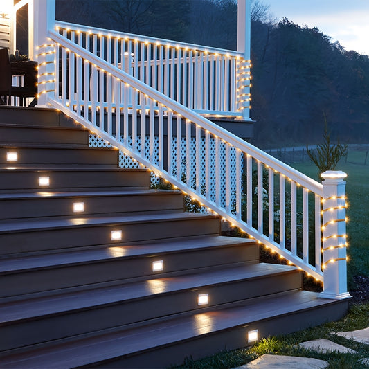 Lot de 2 cordes guirlandes lumineuses solaires extérieures – LED 10 m étanches