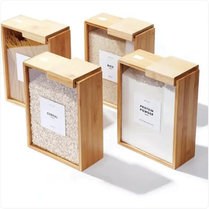 Boite de rangement en  bambou