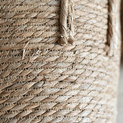 Paniers à fleurs tressés en paille – Pots de fleurs naturels et décoratifs pour plantes d’intérieur