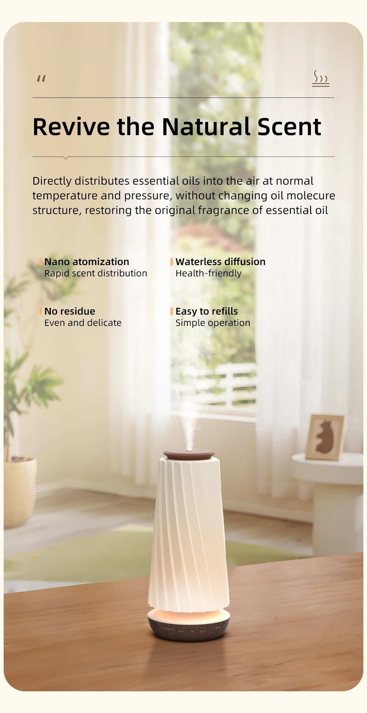 Diffuseur de parfum intelligent Bluetooth
