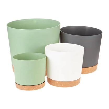 Grands pots légers pour plantes – Design moderne avec soucoupe et drainage, intérieur & extérieur
