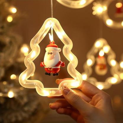 Guirlande de Noël 3 m flocons & figurines – 8 modes lumineux, déco sapin ou murale à LED
