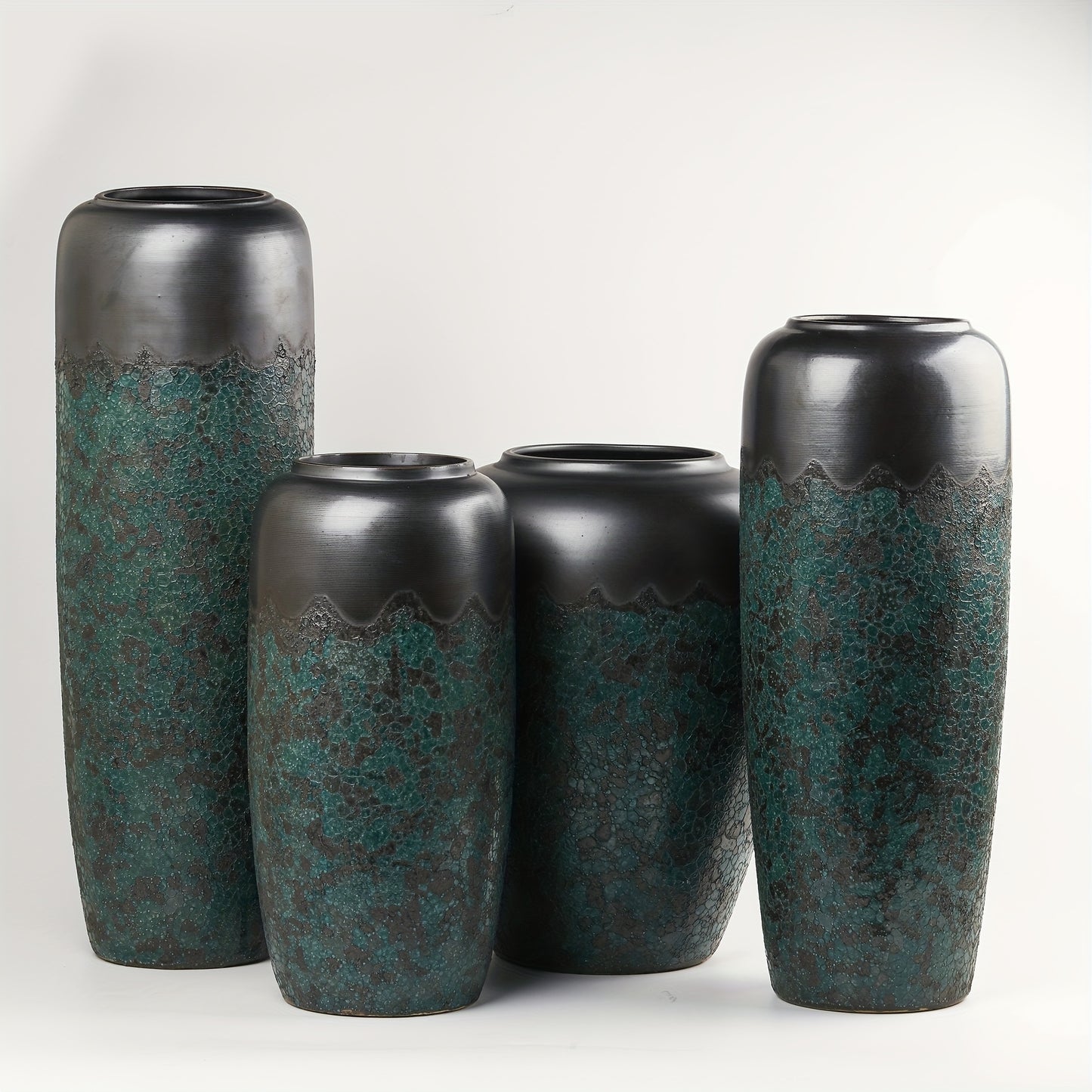 Grand vase décoratif sur pied – Résistant aux intempéries, pour jardin, terrasse ou intérieur