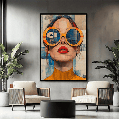 Tableau mural femme moderne – style pop art contemporain